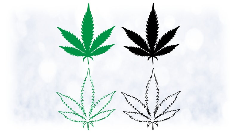 Download Shapes Clipart: Large Black & White Peace Love Marijuana ...