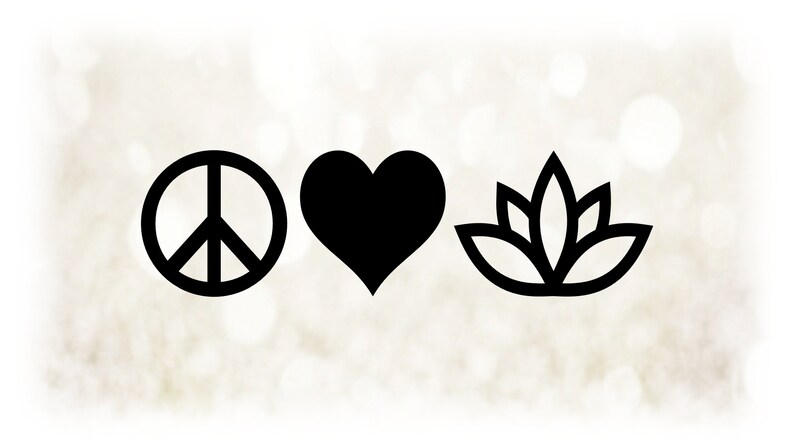 Download Shapes Clipart: Large Black & White Peace Love Marijuana ...