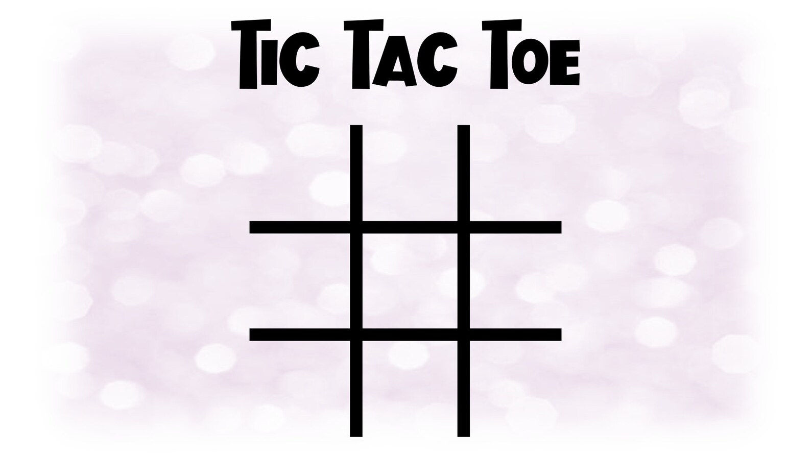 Fun & Game Clip-Art: Black/White Tic Tac Toe Game | Etsy