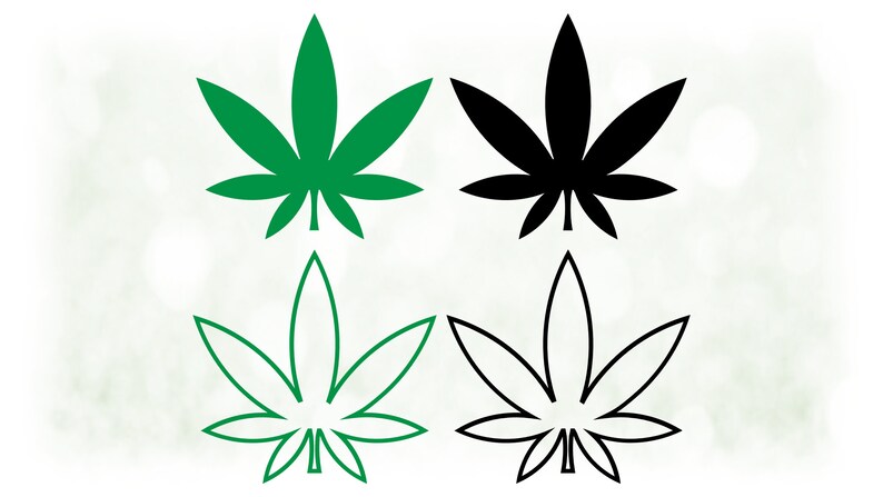 Download Shapes Clipart: Large Black & White Peace Love Marijuana ...