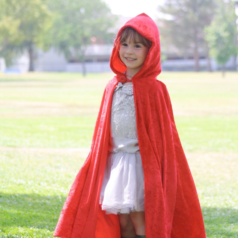 Red Beauty Childrens Cloak Girls Beauty Princess Cape Childs Little Red Riding Hood Costume Devil Cloak Costumes Girls Clothing Mahilacollegekhagaul Com
