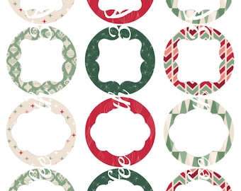 Christmas Canning Jar Labels