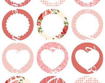 Valentines Day Canning Jar Labels