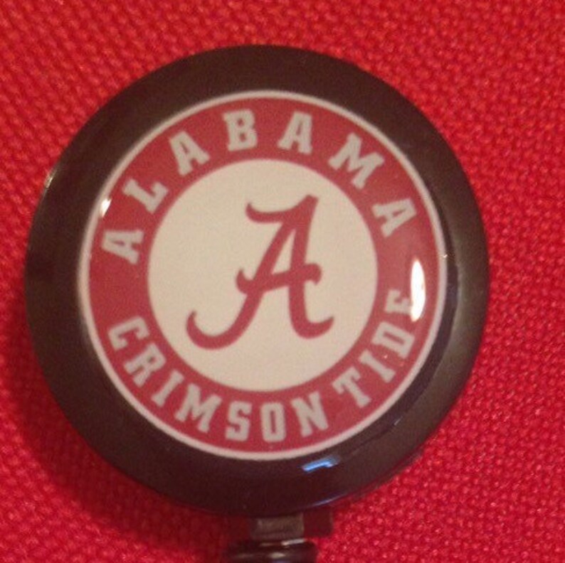 University of Alabama Crimson Tide Football ID Badge Name Tag Etsy