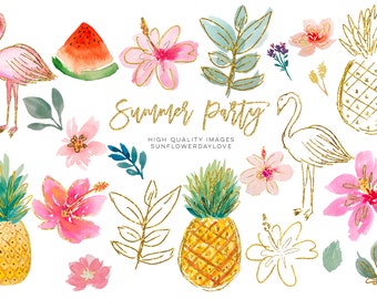 Download Pineapple Watercolor Etsy