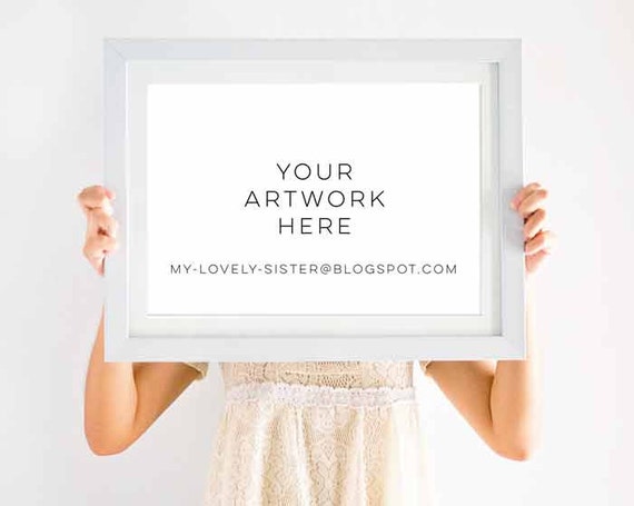 White Frame Mockup 2in1 Portrait And Landscape White Mockup White Frame Mockup 2in1 Portrait And Landscape White Mockup