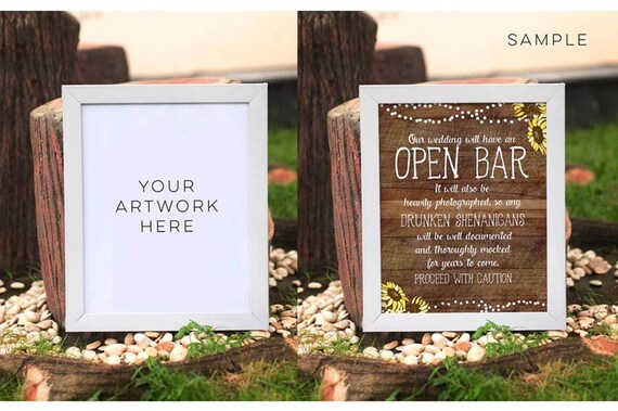 Rustic White Frame Mockups Mockup Frame Instant Download Digital