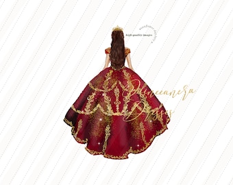 quince burgundy dresses Burgundy Flower V-neck Tulle Ball Gowns Quinceanera Dresses