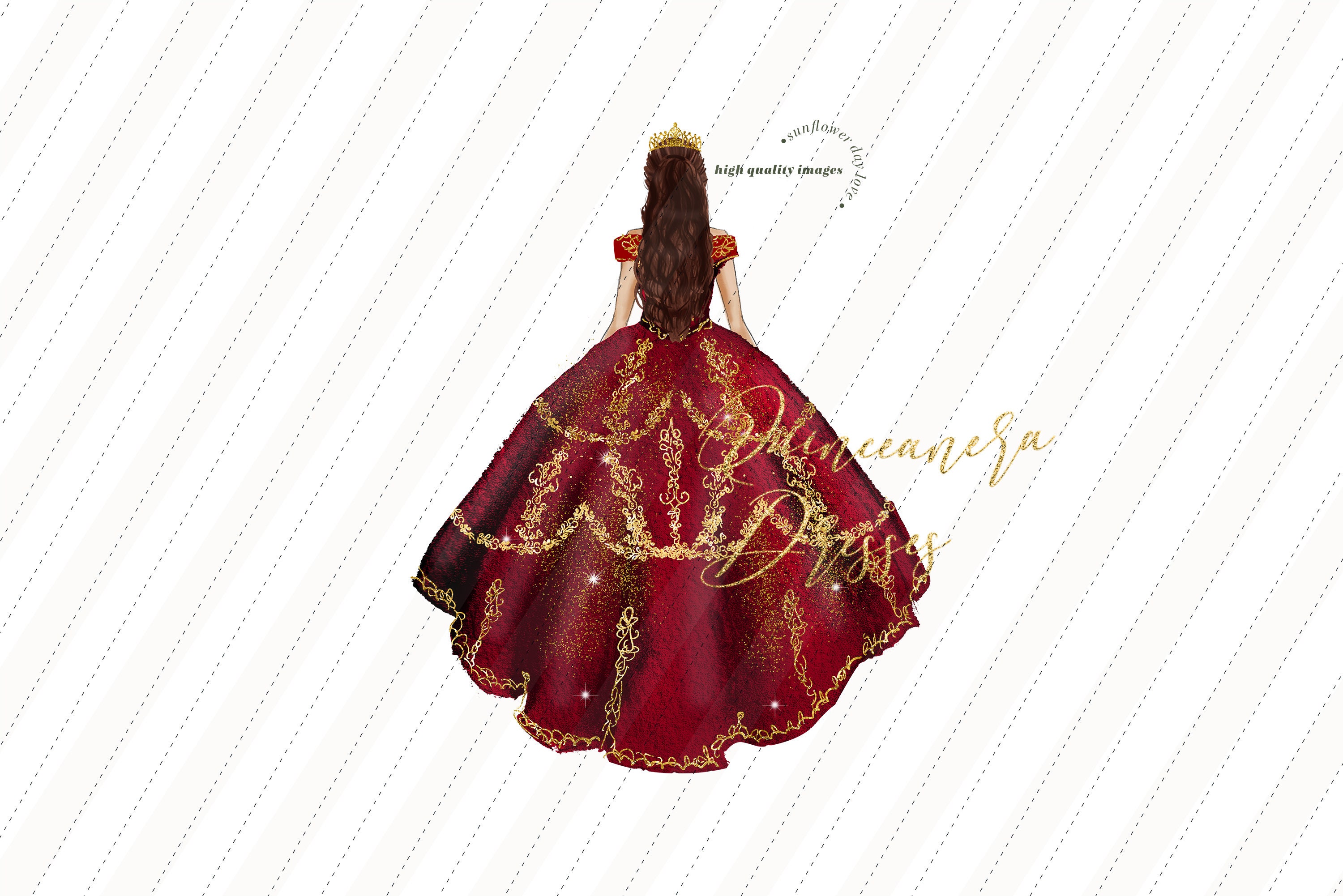 slim fit dress slacks Dancing Queen 1928 Long Quinceanera Dress Rose Gold/Burgundy / Small main image 1