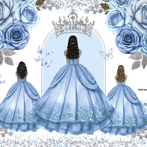 light blue quince dress with butterflies Sky Ball-Gown Tulle 3D Flowers Sweetheart Quinceanera Dresses Sky Blue / 6 shoulder straps adds a dreamy 3D Butterflies Quinceanera Dress by