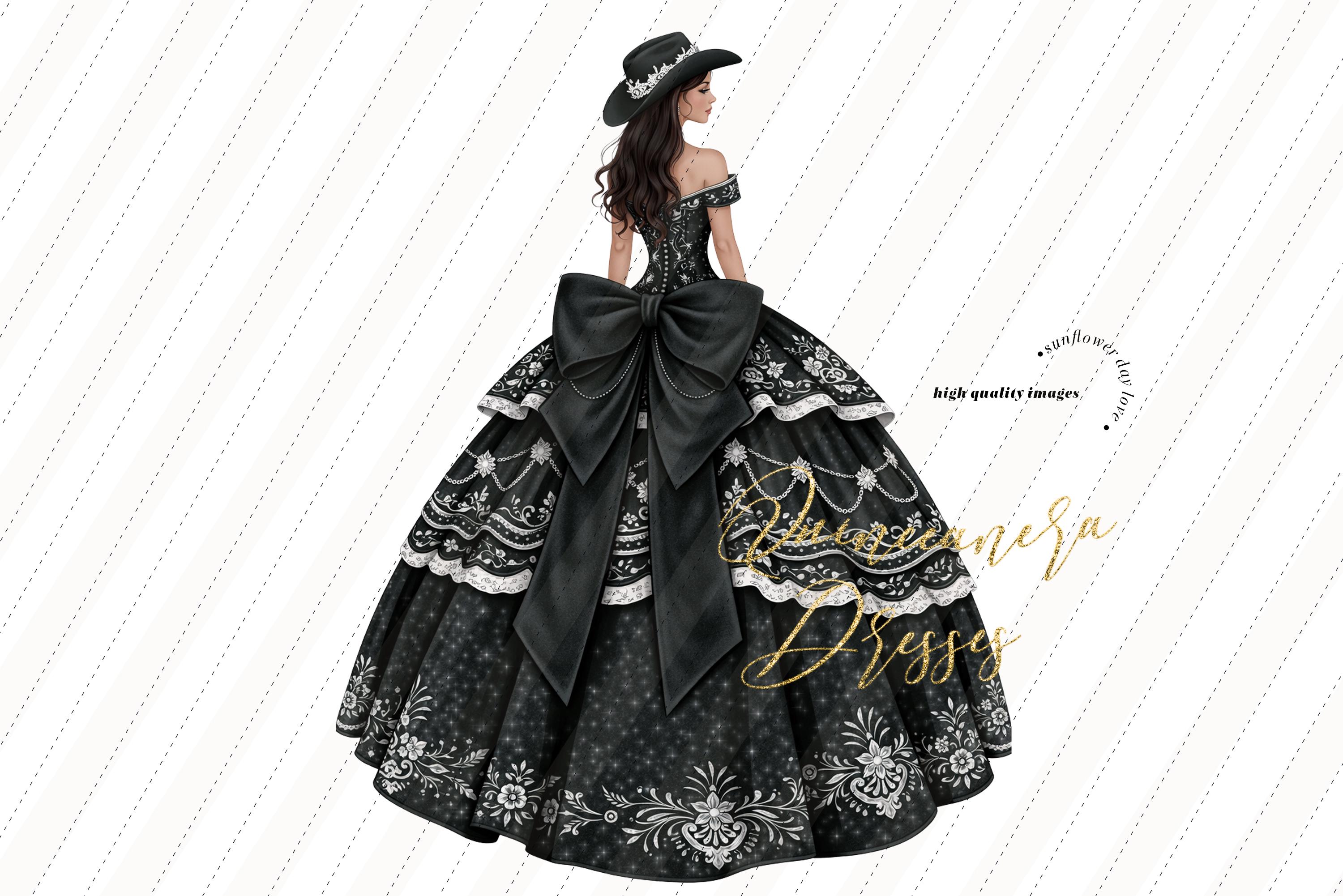 Western Black Dress - Etsy