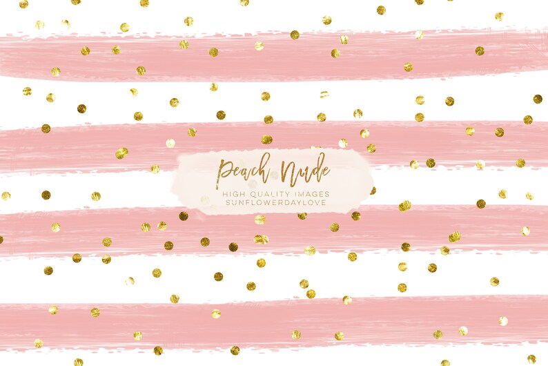 Wedding invite DIY Blush pink Splatters Peach Nude digital paper Pink Gold Background Pale Pink confetti Watercolor Brush Strokes paper