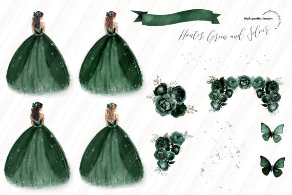 slim fit dress slacks Ball Gown Sage Green Tulle Quinceanera Dress With Butterflies main image 0
