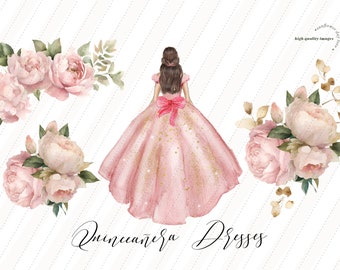 slim fit dress slacks Rose Gold Quinceanera Ball Gown by Dylan & Davids - Full Length main image 1