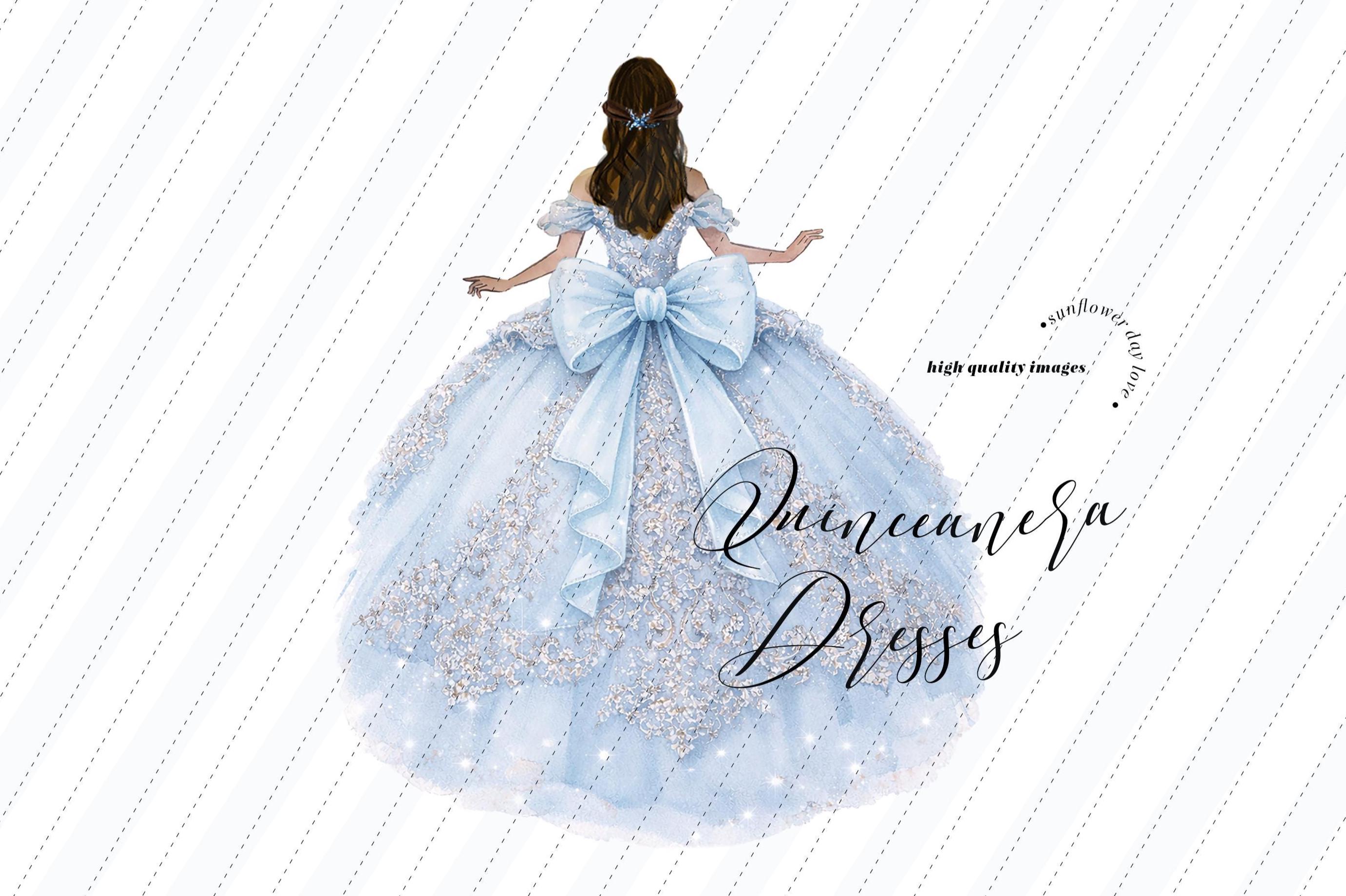 Quinceanera Dress Dusty Blue - Etsy