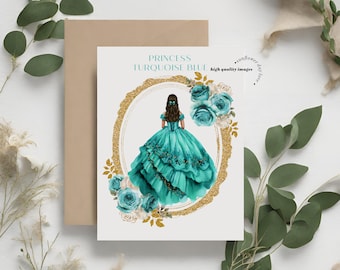Girl Turquoise Blue Princess Dresses Watercolor Gold Geometric Quinceaera Clipart, Premade Mexican Charra Mis Quince Birthday Floral, CA155 - Etsy Girl Turquoise Blue Princess Dresses Watercolor Gold Geometric Quinceaera Clipart, Premade Mexican Charra Mis Quince Birthday Floral, CA155 - Etsy