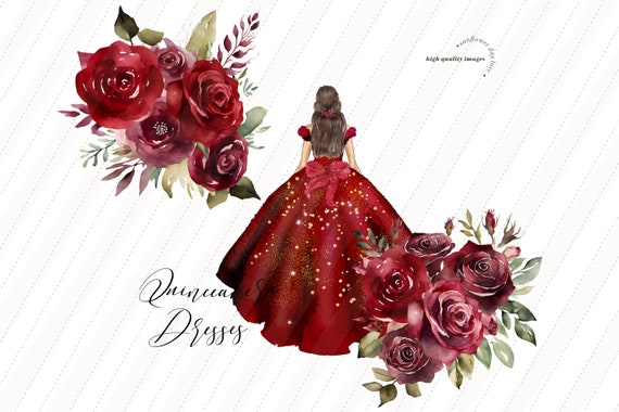 open lace back dress Ruffled Charro Quince Dress by Ragazza Fashion M25-125 13 / Black/Red