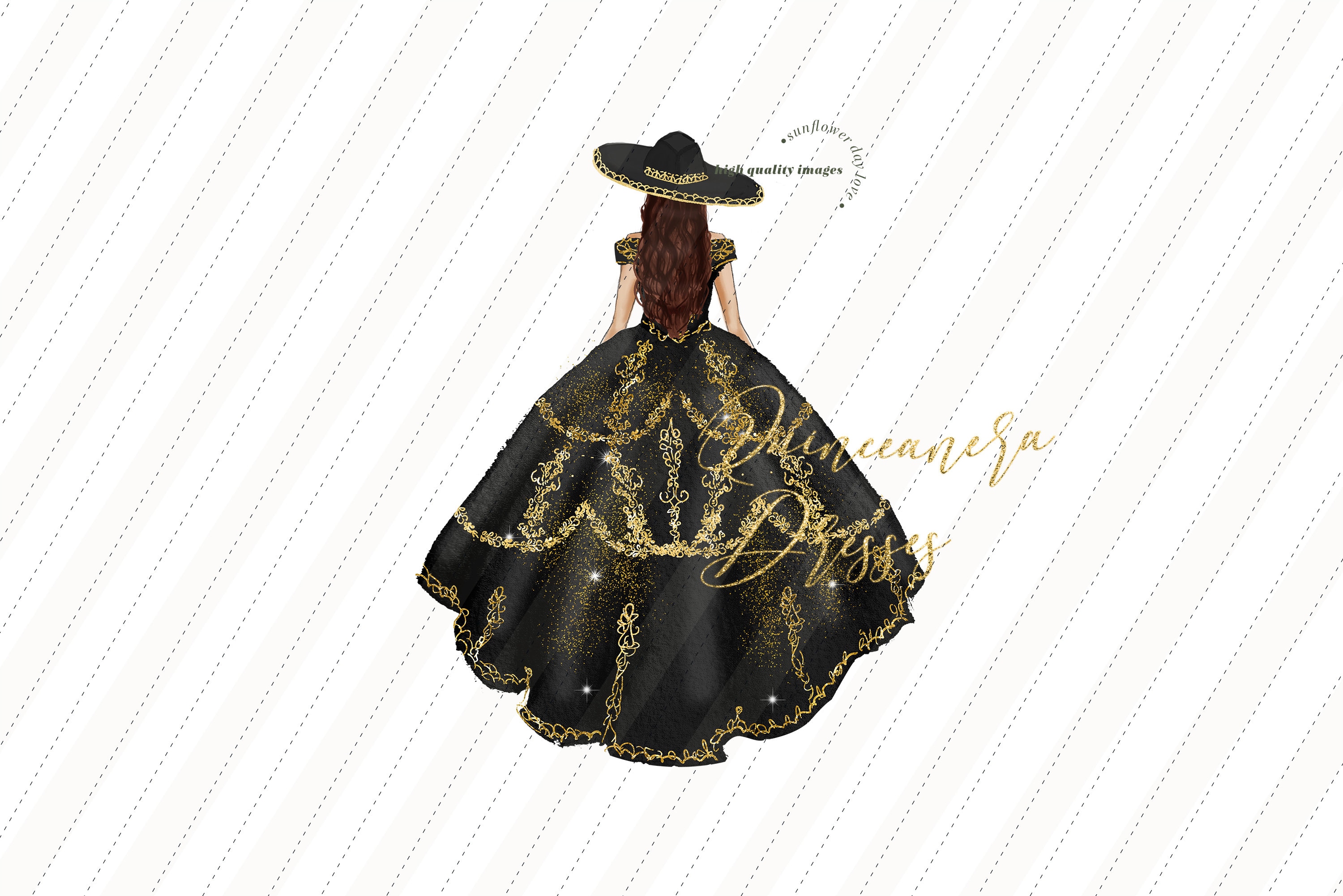 Black quince dress Etsy Espana