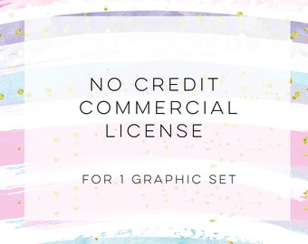 No Credit Commercial License, Commercial Use License, No Credit Required, Clip art license, Commercial use clip art, commercial use paper