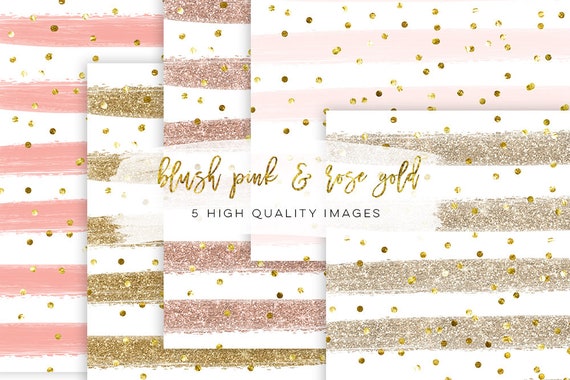 Gold Glitter Backgrounds / Gold Glitter Digital Paper Pack