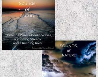 Bring the outdoors indoors - Sounds of Nature Storm, Wind,  Rain,  Waves,  Rivers. 2 CDs - Save 2.40 Relaxation/Meditation