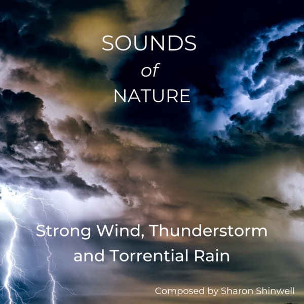Efectos de sonido de la naturaleza Viento, Trueno, Lluvia. CD para relajación y meditación Traiga el aire libre al interior. + MP3 GRATIS