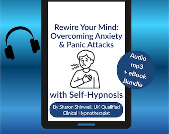 Anxiety & Panic Attacks Self-Hypnosis MP3 + Complete Guide eBook PDF Bundle | Digital Download