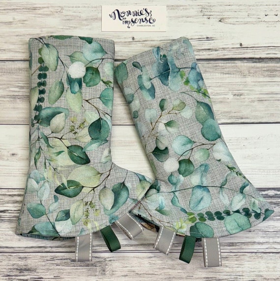 Eucalyptus Baby Carrier Drool Pads Wolf Rabbit Fabric