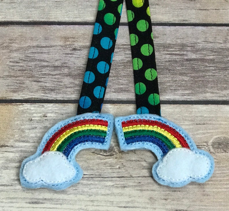 RAINBOW Reach Straps. Rainbows Carrier Charms. Tula. Emeibaby. Lillebaby. Pikkolo. Happy Baby. Chimparoo. Free to Grow. Boba. Carrier Decor. image 1