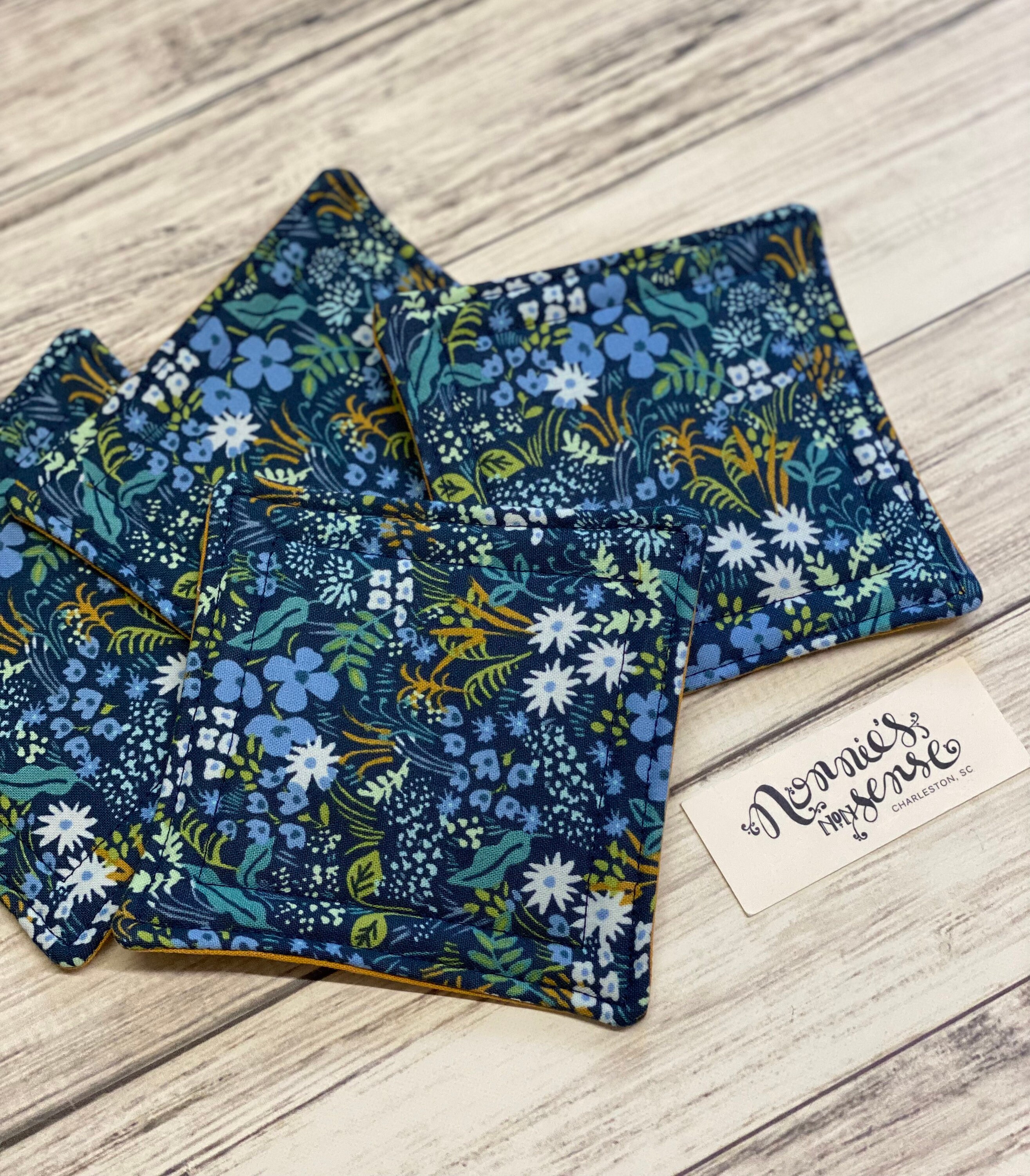 Rifle Paper Co. Floral Quilted Coasters: Absorbent Drink Coasters - Etsy