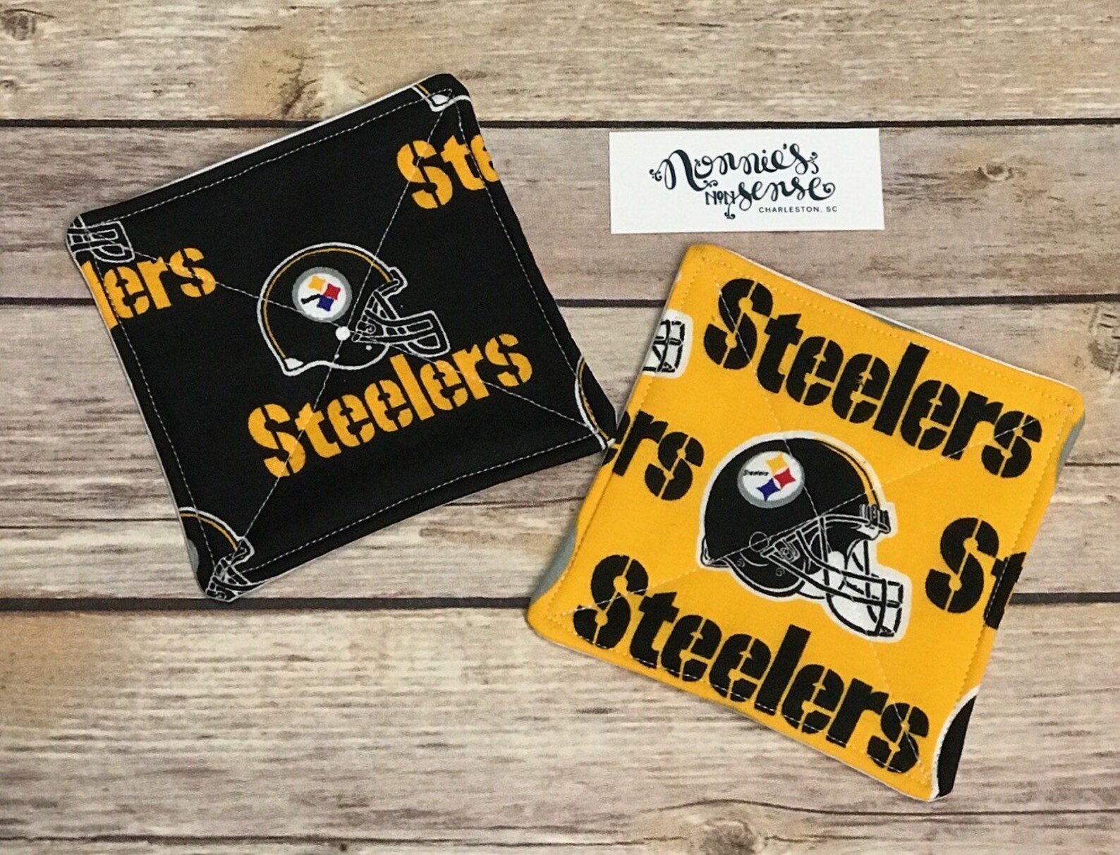 PITTSBURG STEELERS Coasters Bar Ware. Steelers. Game Day | Etsy