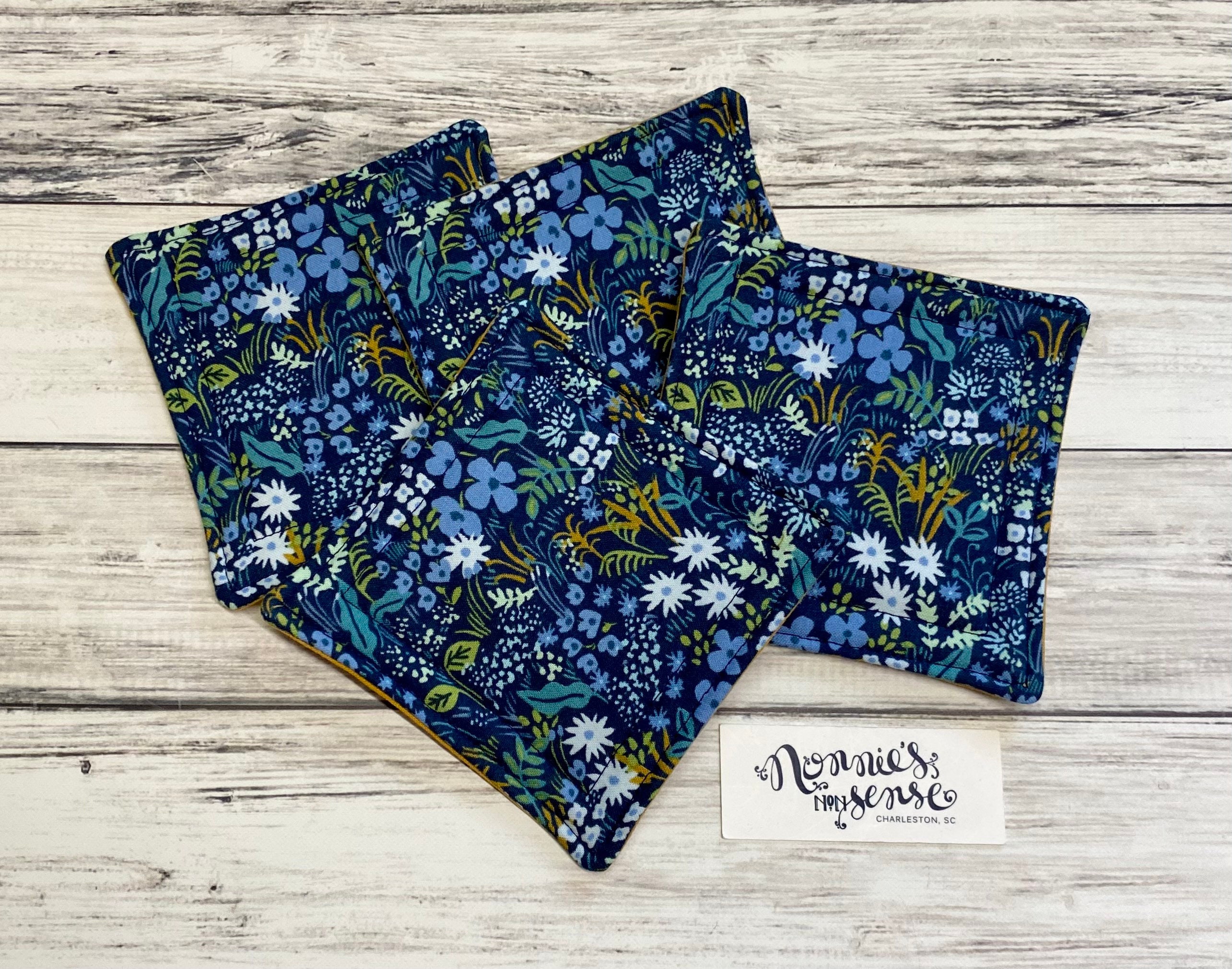 Rifle Paper Co. Floral Quilted Coasters: Absorbent Drink Coasters - Etsy