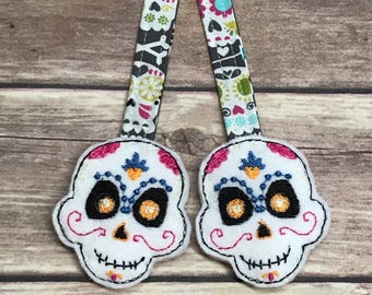 SUGAR SKULLS Reach Straps CHARMS! Day of the Dead. Tula Charms. Happy Baby. Lillebaby. Pikkolo. Kinderpack. Chimparoo. Boba. Free To Grow