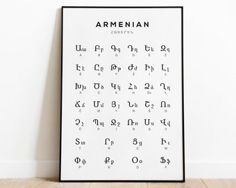 Armenian language and alphabet  Armenian language, Armenian alphabet,  Armenian