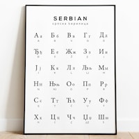 Serbian Cyrillic Alphabet Poem Poster: Azbuka for Children (digital ...