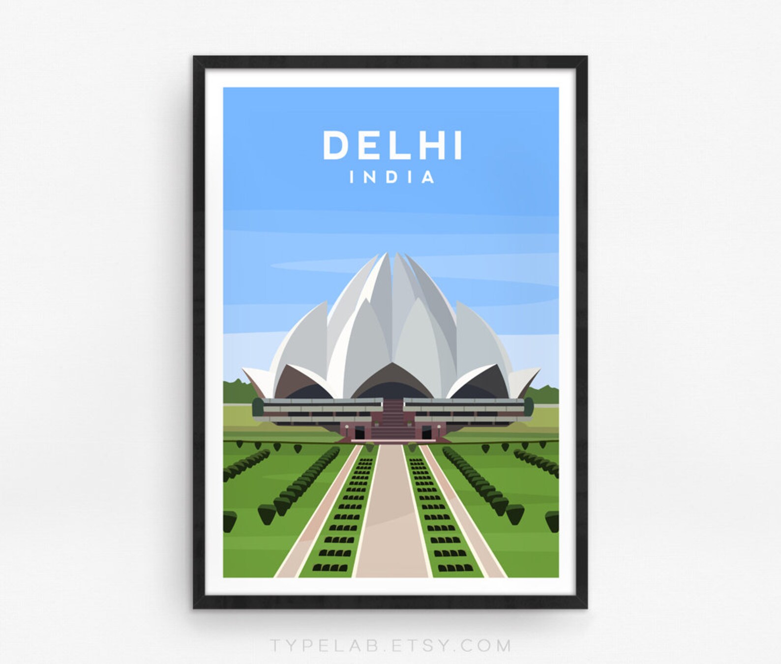 Delhi Art Print India Travel Print India Asia Poster Delhi Etsy