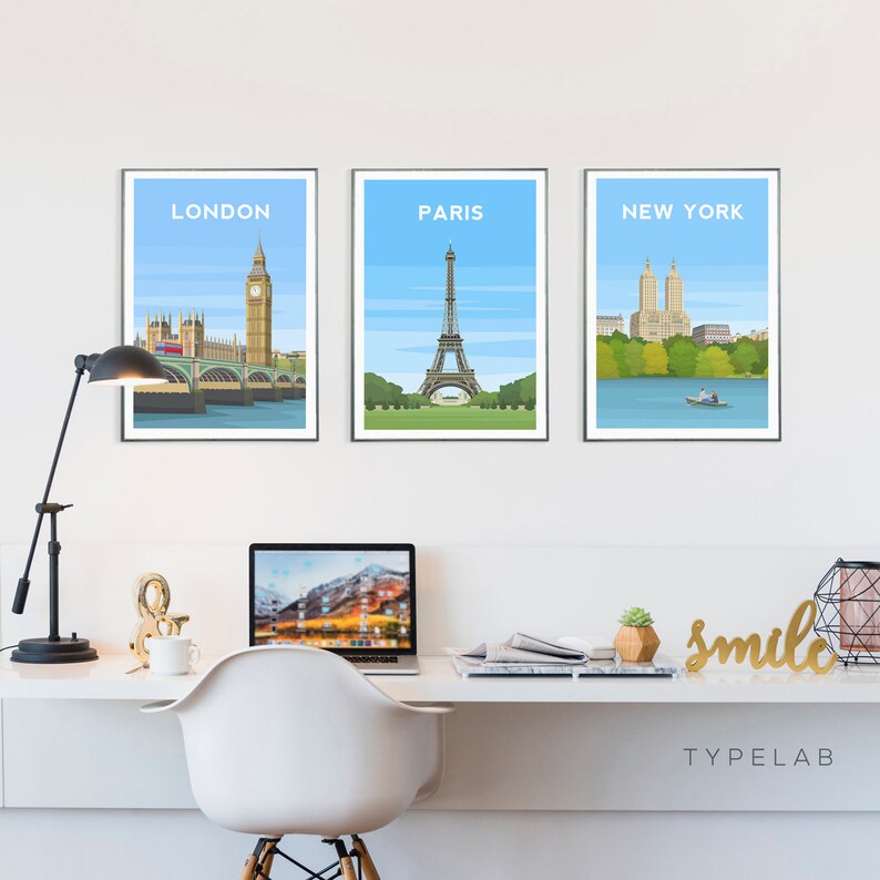 Travel Poster Art Print Set Choose Any 3 Travel Prints Wales Etsy UK