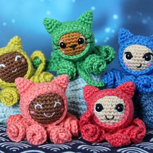 PDF PATTERN: Octocat - Amigurumi - crochet pattern in French - english crochet pattern