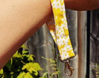 Keychain - Yellow Floral