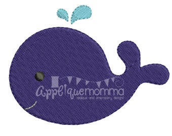 Whale 16 Mini Embroidery Design