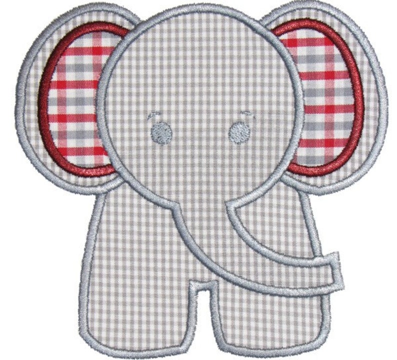 Elephant Applique Design image 1