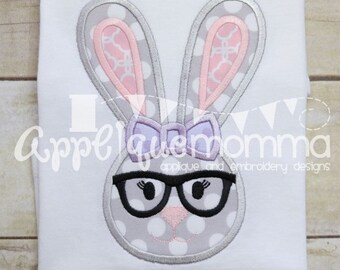 Mrs. Easter Bunny Applique Design