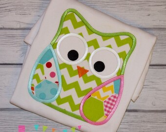 Owl 6 Applique Design