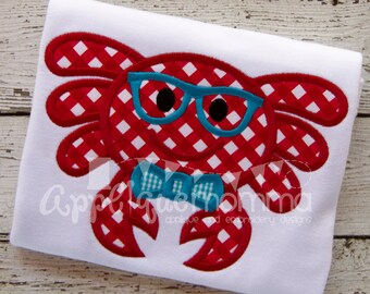 Mr. Crab Applique Design