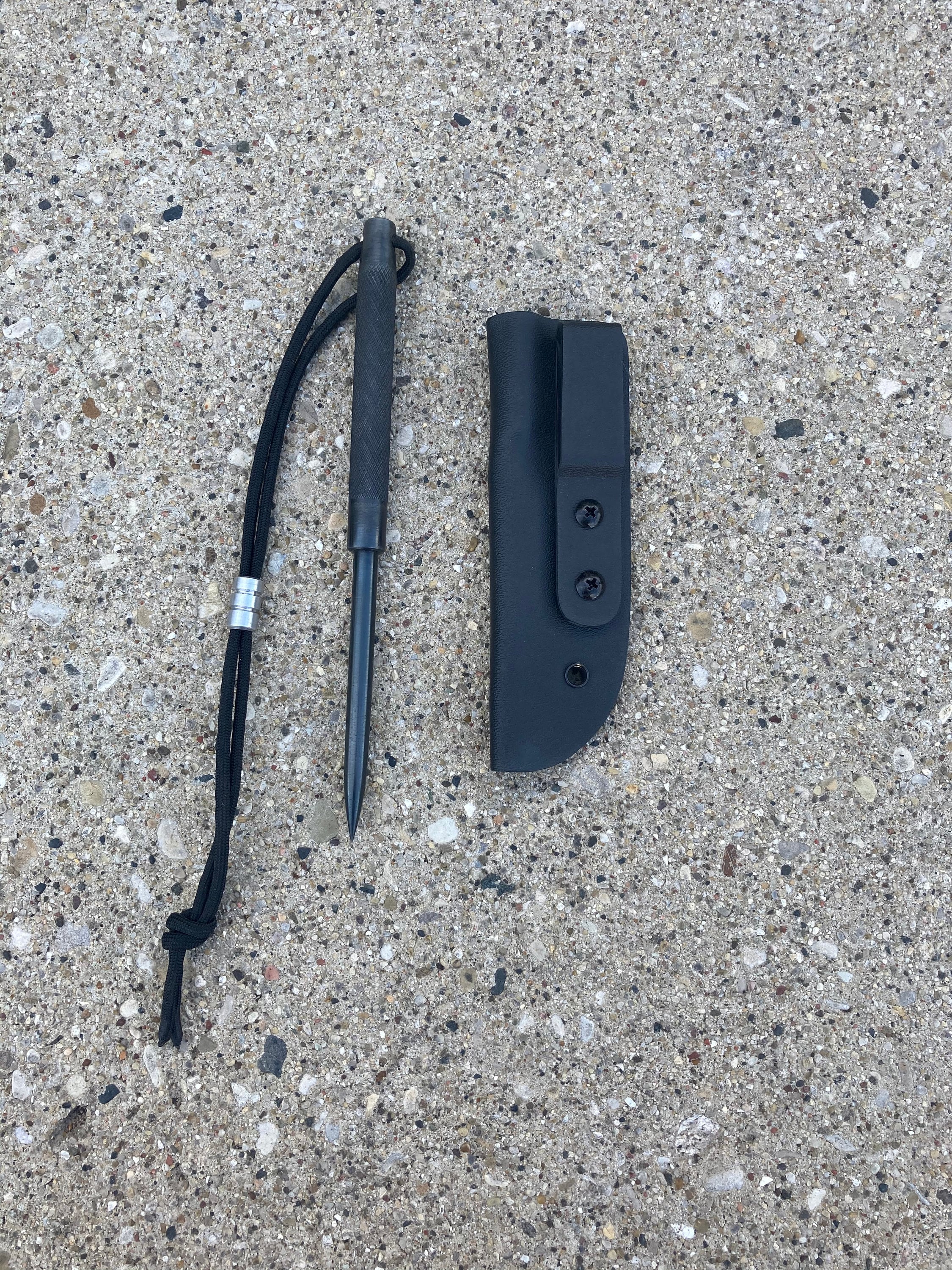 Sale edc toolz custom  8mm ice pick kydex sheath marlin 8mm spike