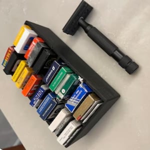 sale 20 slot safety razor blade holder caddy rack organizer