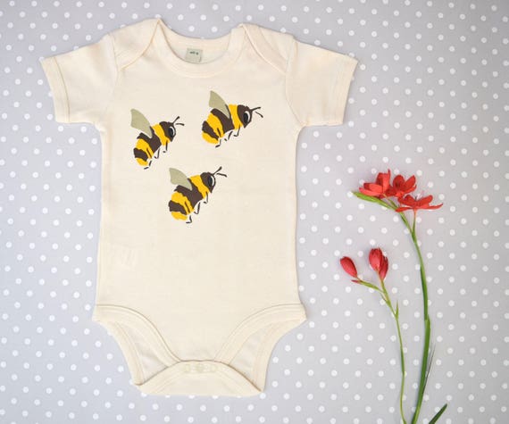 bee print baby clothes