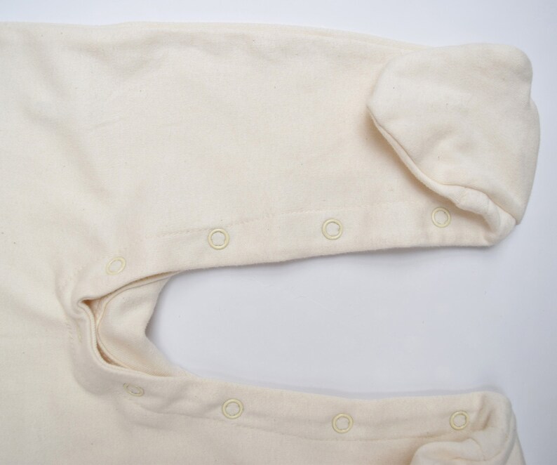 Organic cotton baby sleepsuit with puffins Pyjamas Baby boy or baby girl gift. Baby grow