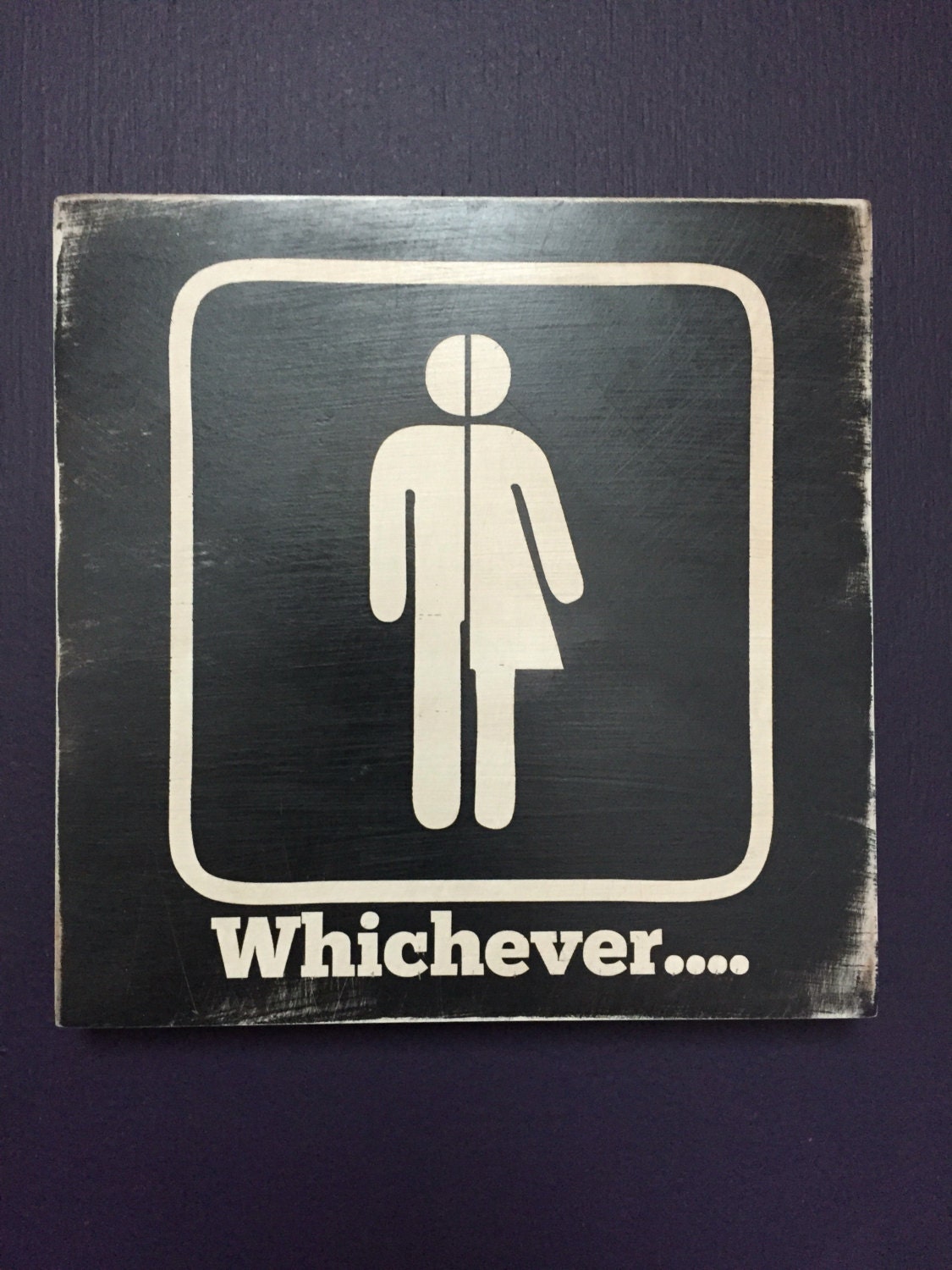 bathroom sign man woman transgender whichever primitive vintage rustic distressed sign - Transgender Bathroom Sign bathroom sign man woman transgender whichever primitive vintage rustic distressed sign - Transgender Bathroom Sign
