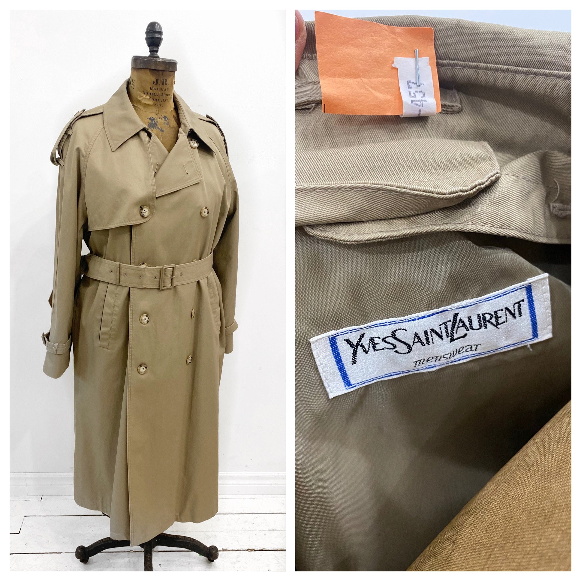 Ysl Trench Coat - Etsy